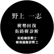 野上 一志(樹勢回復/街路樹診断/植栽基盤診断士)
